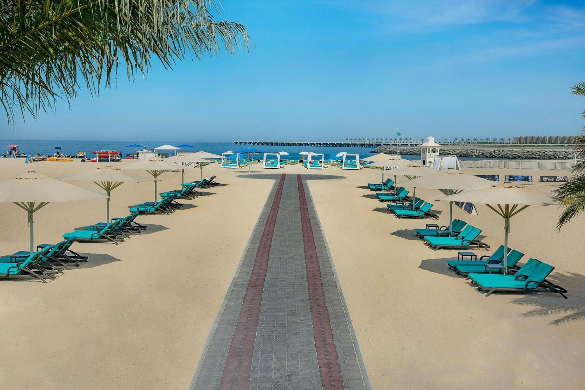 합투어 그랜드 리조트, 오토그래프 콜렉션 두바이 외부 사진 The beach at the InterContinental Hotel